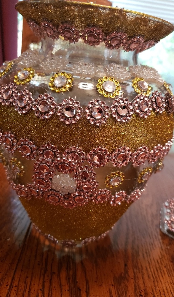 Handcrafted Vase and Tall Candle Holders